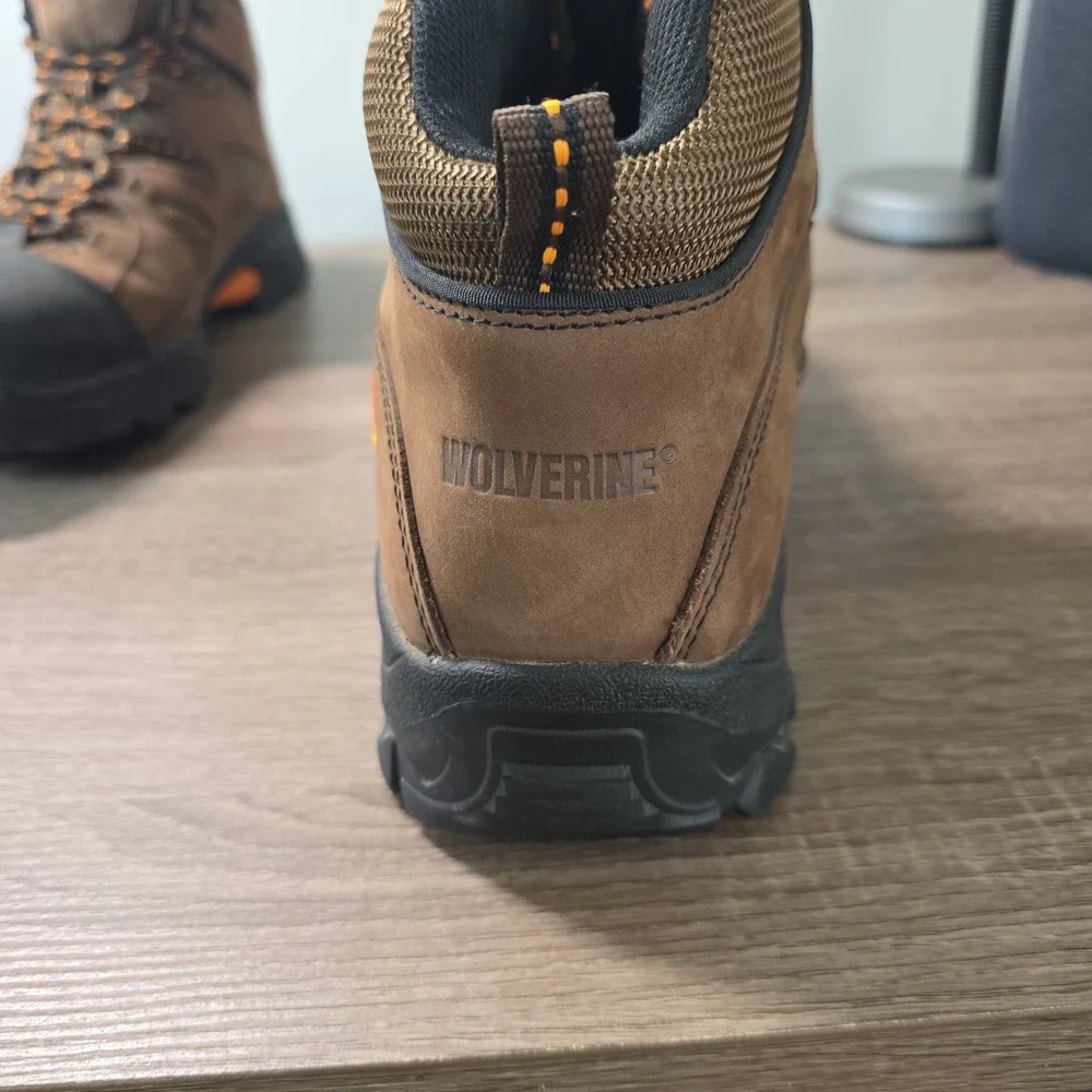 Wolverine Mens W02194 Harrison 6 Inch Waterproof Work Boots Brown Size 13M
